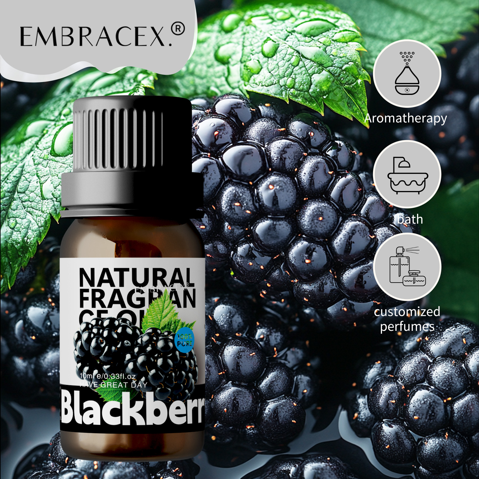 Essential Oil Soap - 10ml Blackberry Essential Oils Blackberry women's