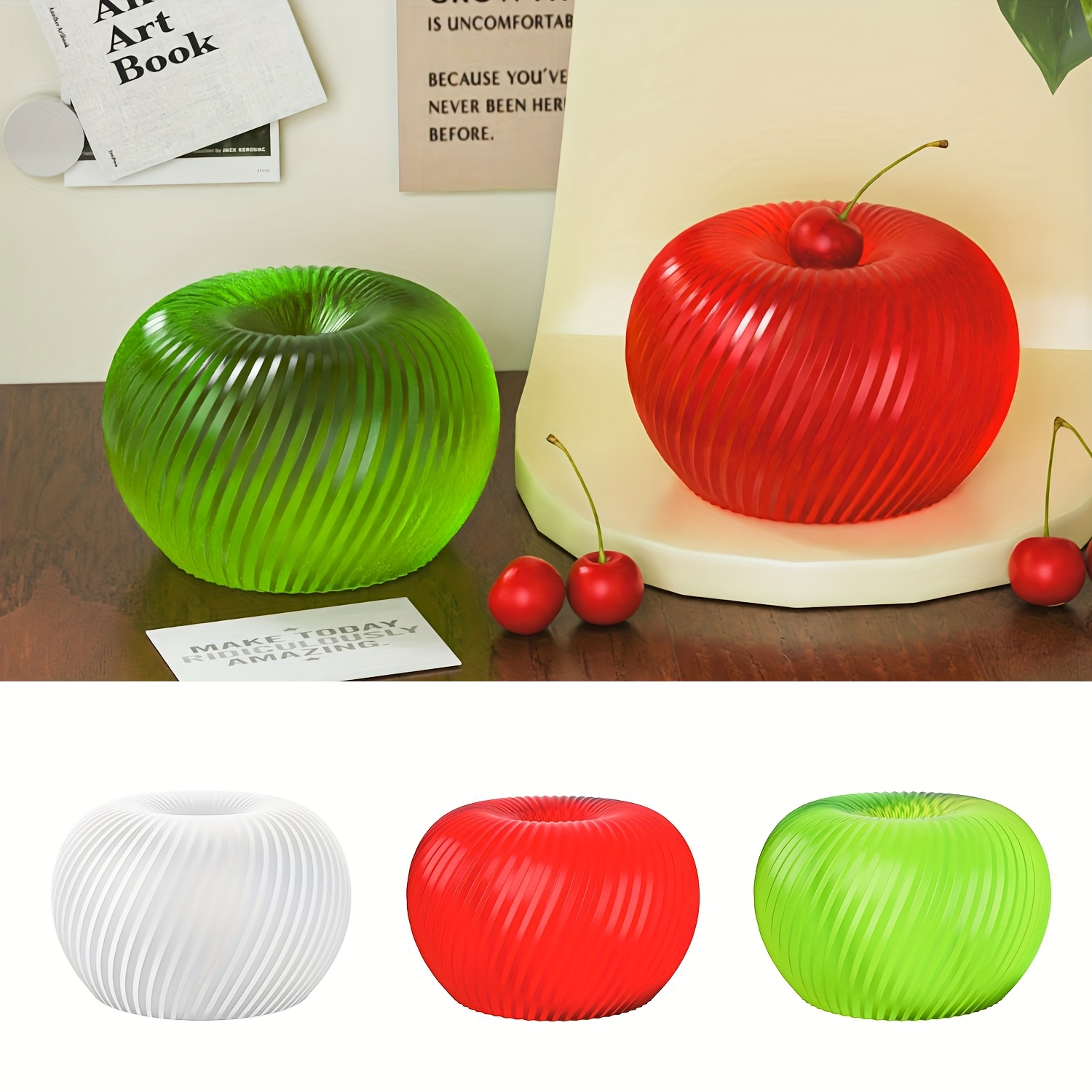 Melt Pour Soap Base - A trendy red apple silicone mold