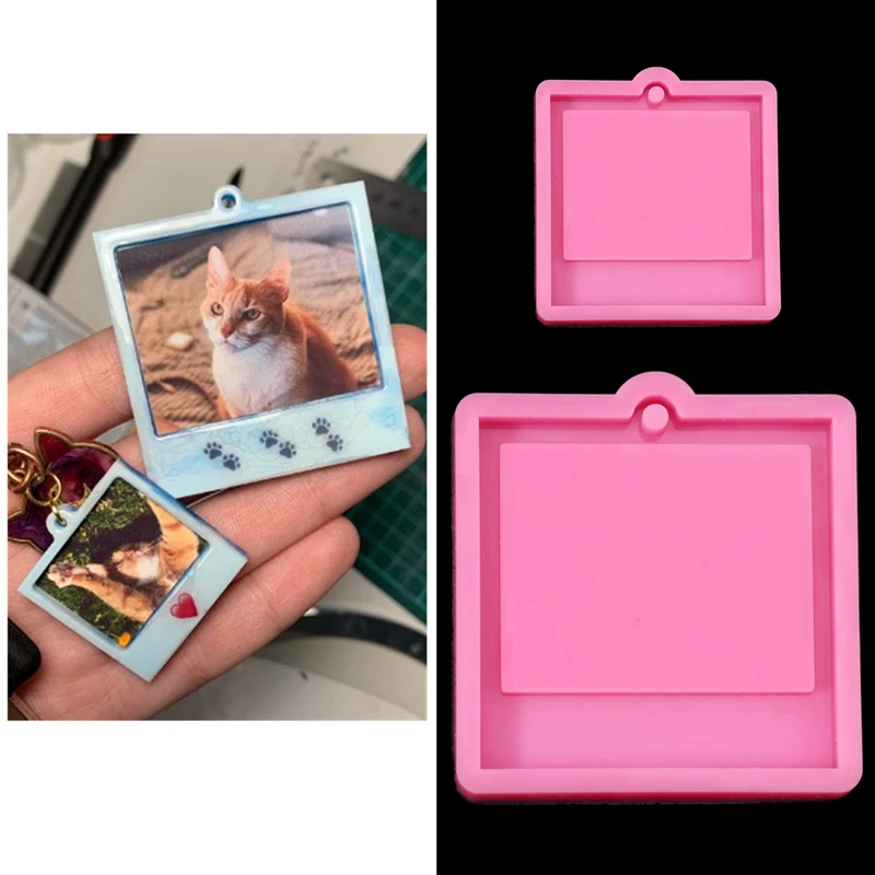 Melt Pour Soap Base - Photo Frame Epoxy Resin Keychain Mold