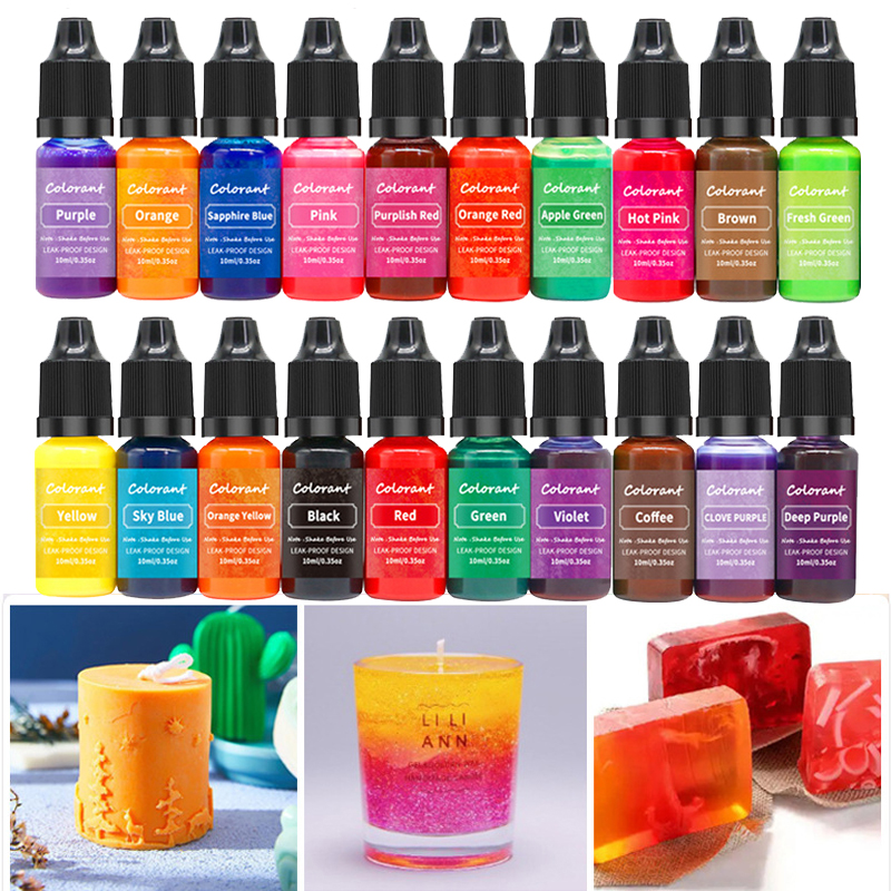 Soap Making Dye - 20 Colors Candle Dyes Pigment Aromatherapy