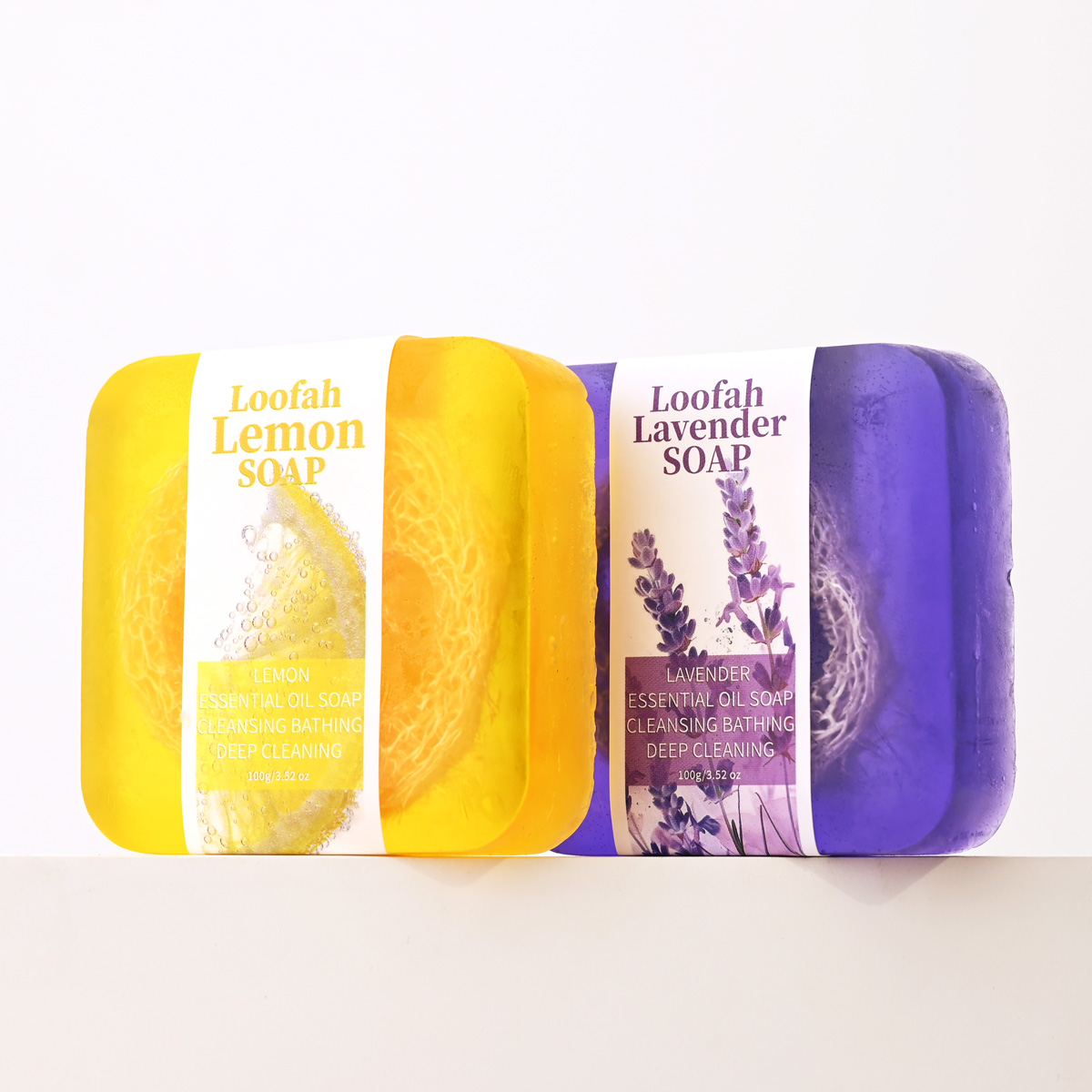 S+100g  Lavender Loofah Essent - Essential Oil Soap recensie en prijs
