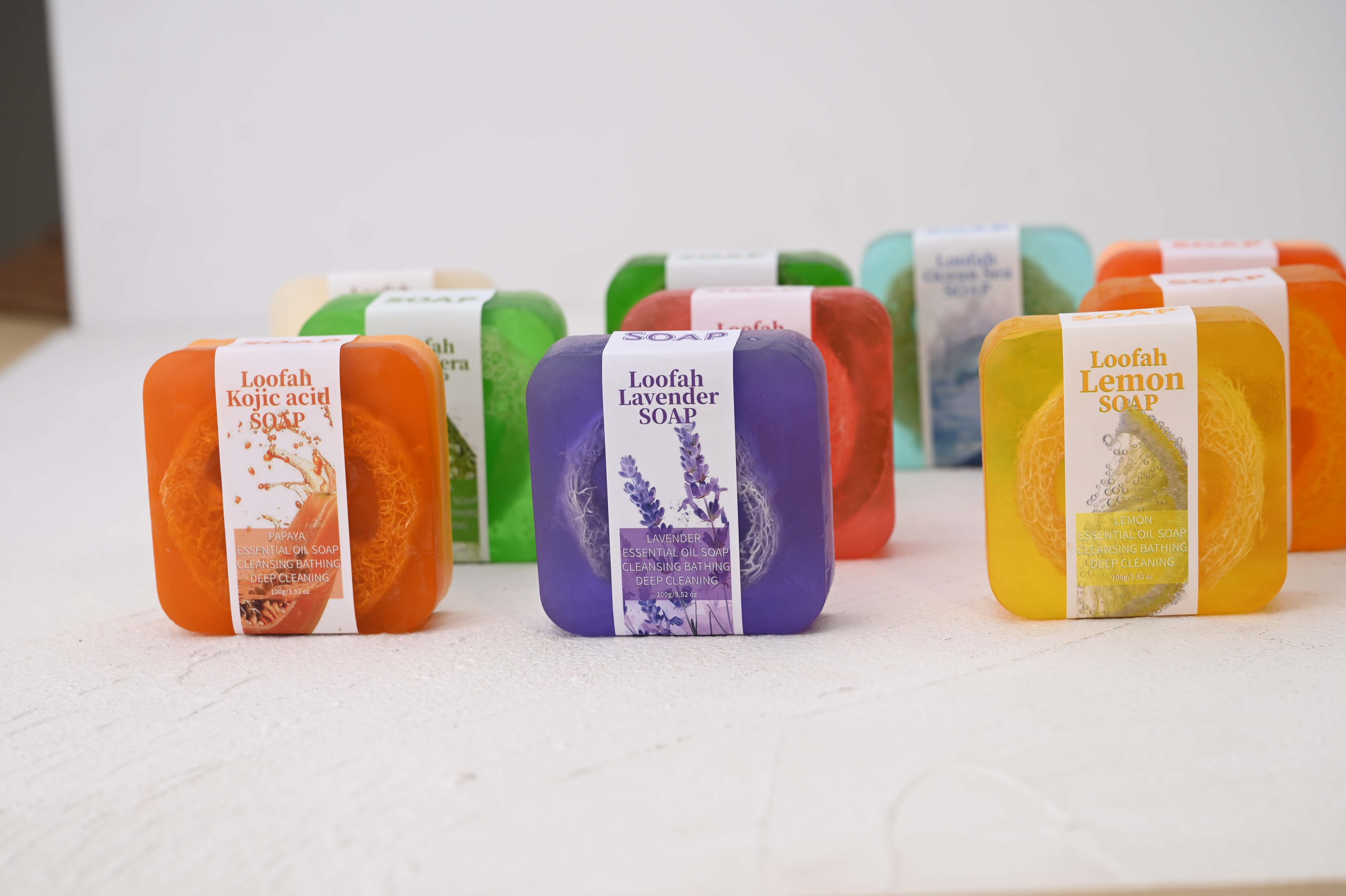 S+100g  Lavender Loofah Essent - Essential Oil Soap recensie en prijs