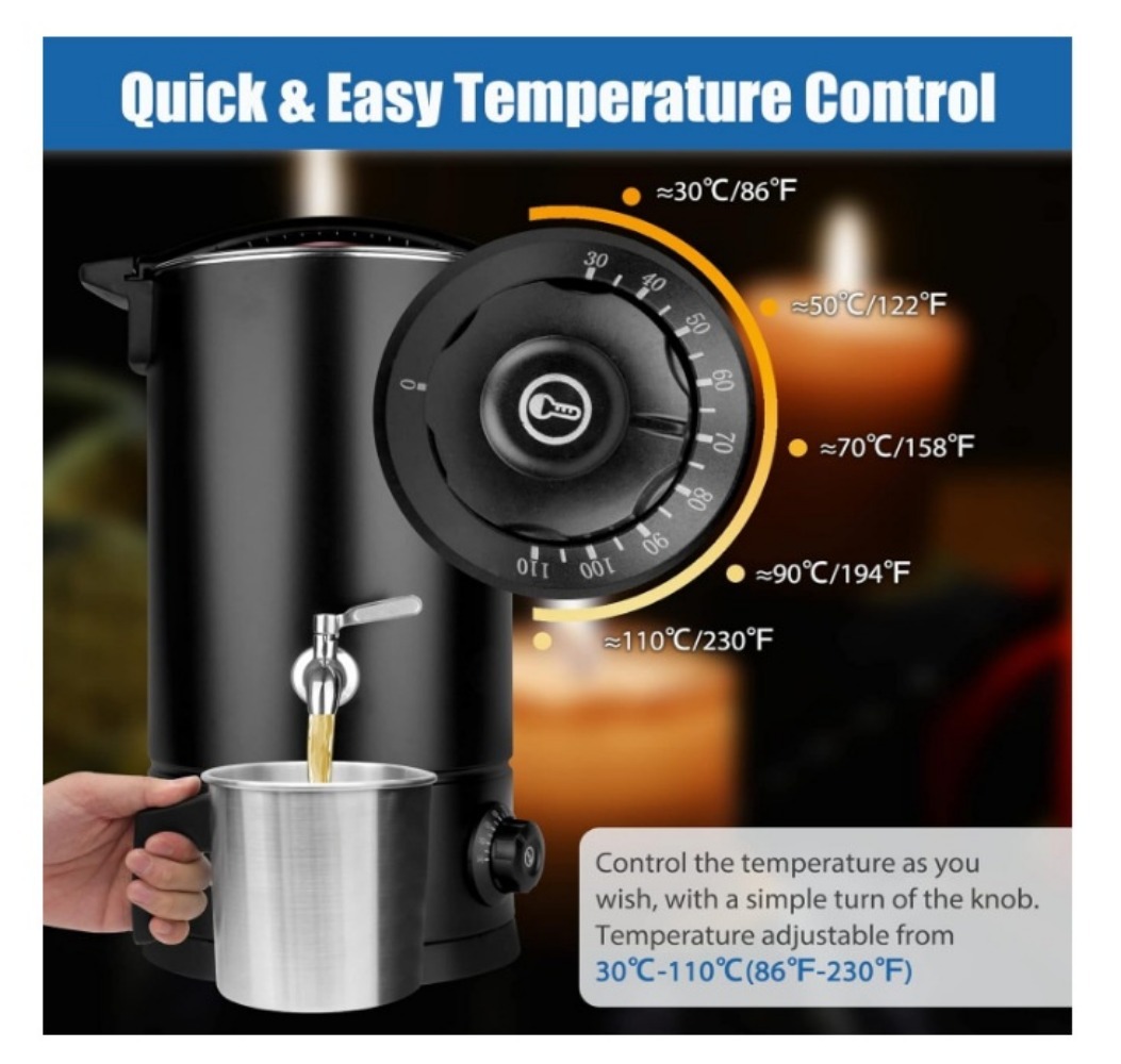 5L/9L/10L Electric Wax Melt Ov - Quick Soap Making recensie en prijs