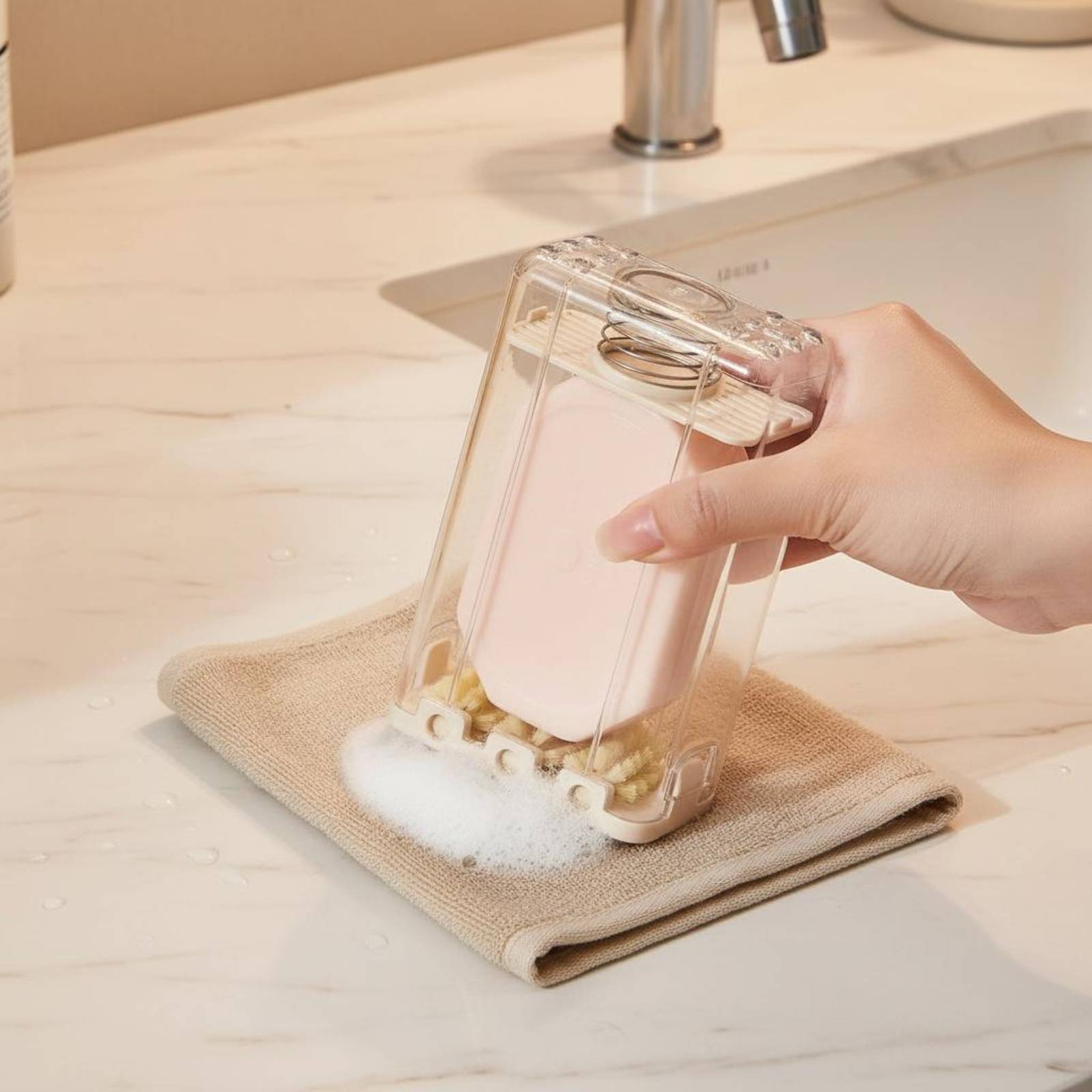 Soap Dish with Brush Foam Maki - Quick Soap Making recensie en prijs