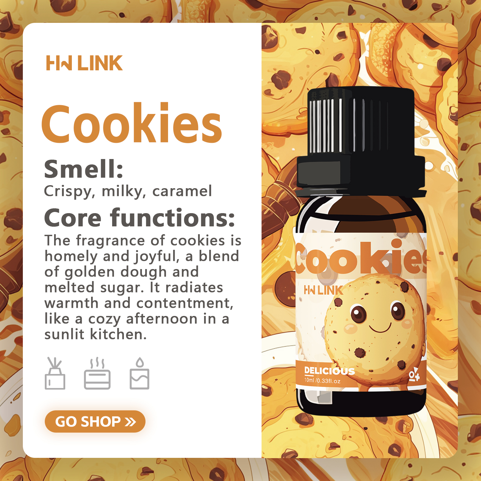 10ml Cookies Essential Oils Pe - Soap Making Fragrance Oil recensie en prijs