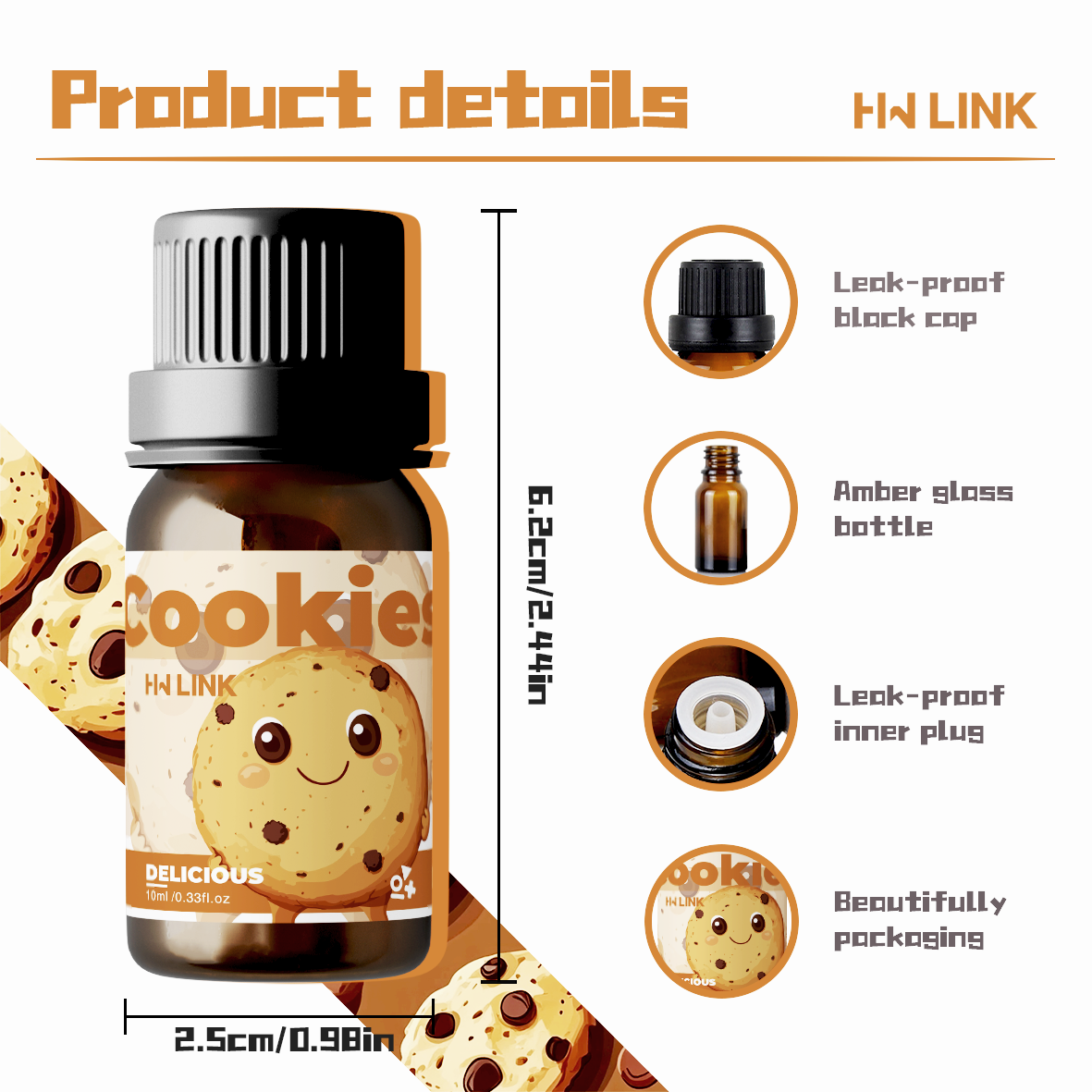 10ml Cookies Essential Oils Pe - Soap Making Fragrance Oil recensie en prijs
