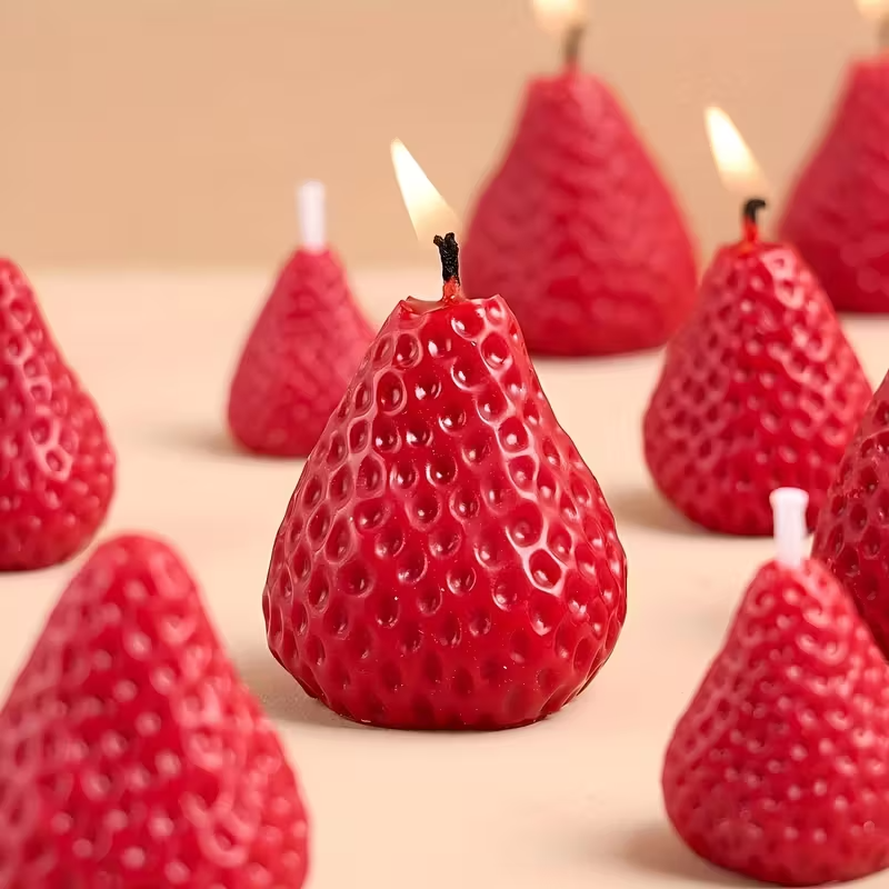 Strawberry Silicone Candle Mol - Melt Pour Soap Base recensie en prijs
