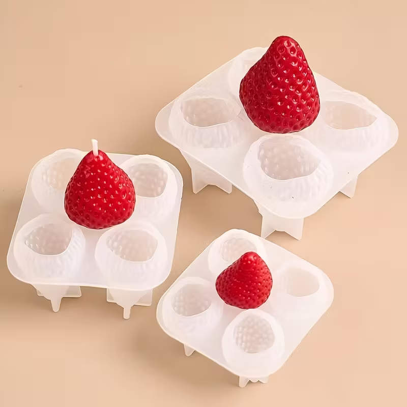 Strawberry Silicone Candle Mol - Melt Pour Soap Base recensie en prijs
