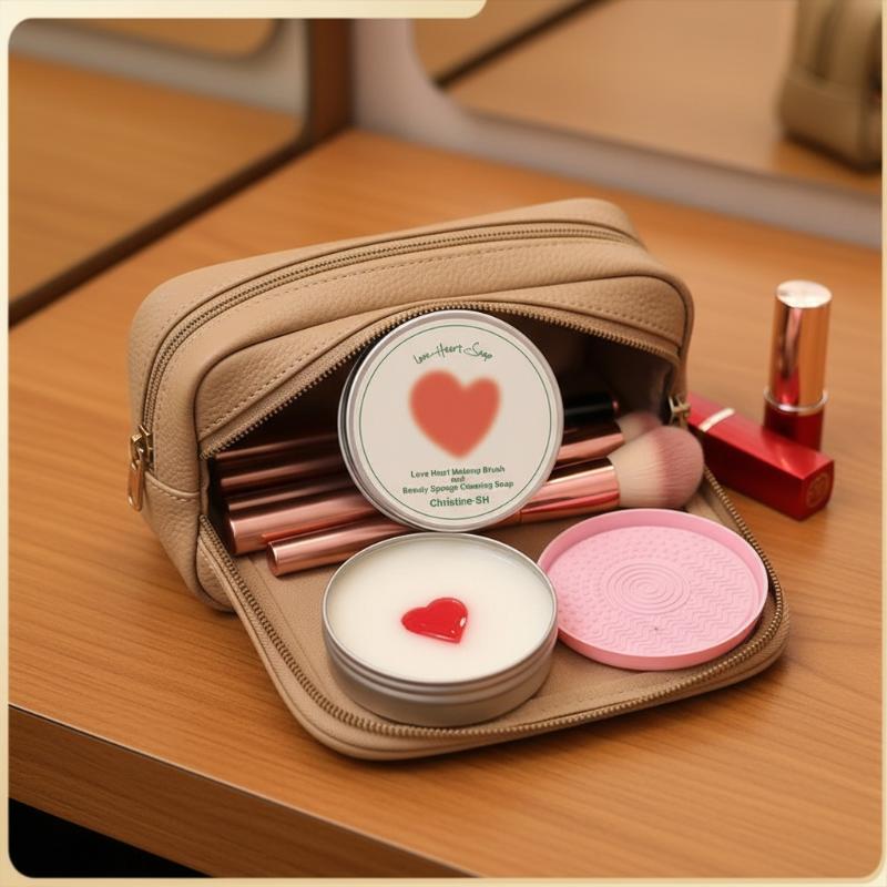 Heart Shaped Make Up Brush Cle - Quick Soap Making recensie en prijs