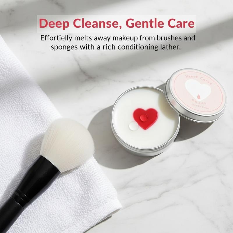 Heart Shaped Make Up Brush Cle - Quick Soap Making recensie en prijs