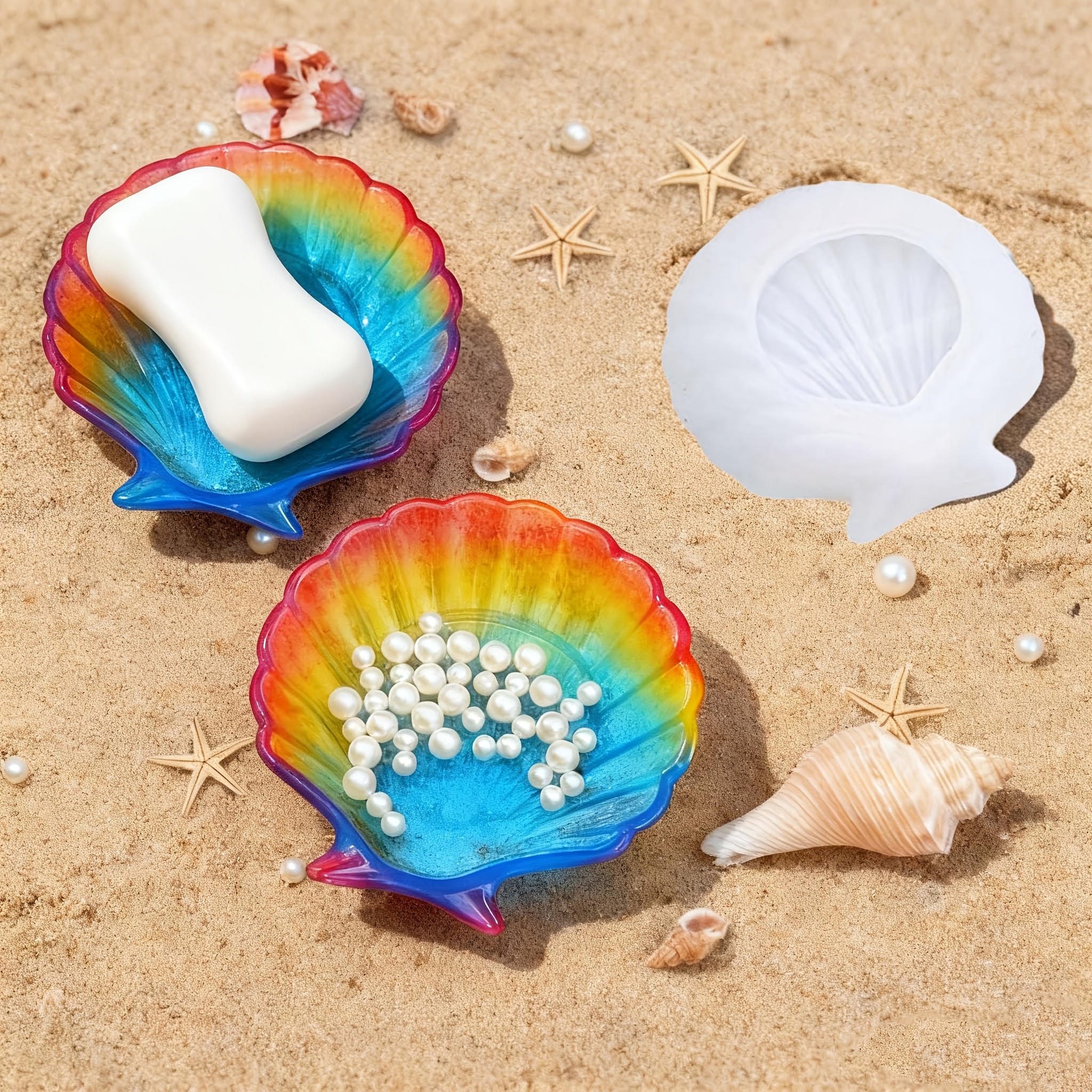 1 piece of silicone shell resi - Melt Pour Soap Base recensie en prijs
