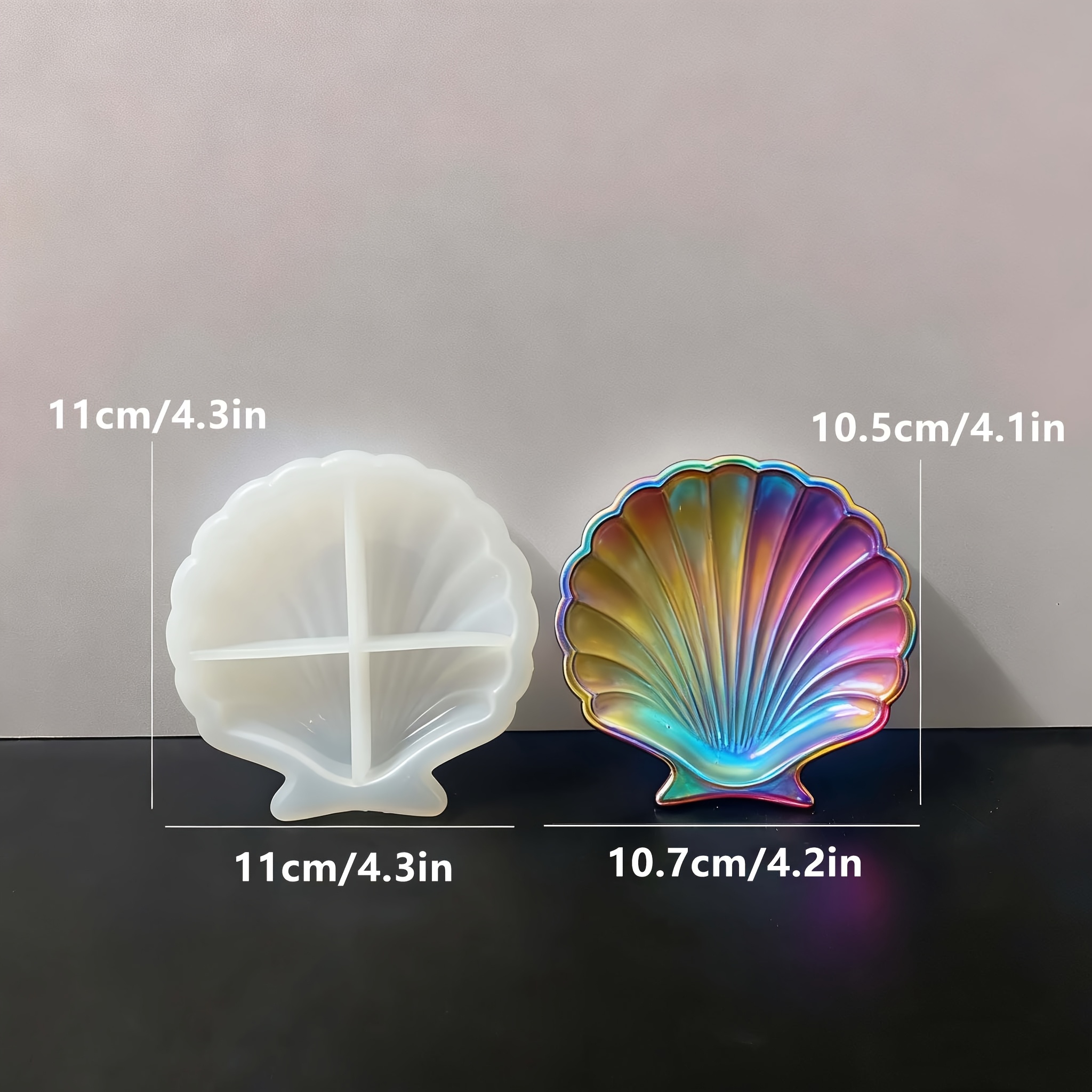 1 piece of silicone shell resi - Melt Pour Soap Base recensie en prijs