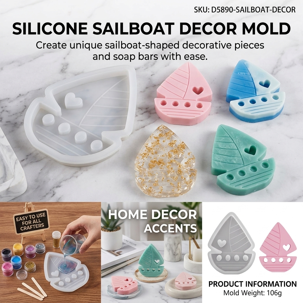 Silicone Heart Sailboat Mold F - Quick Soap Making recensie en prijs