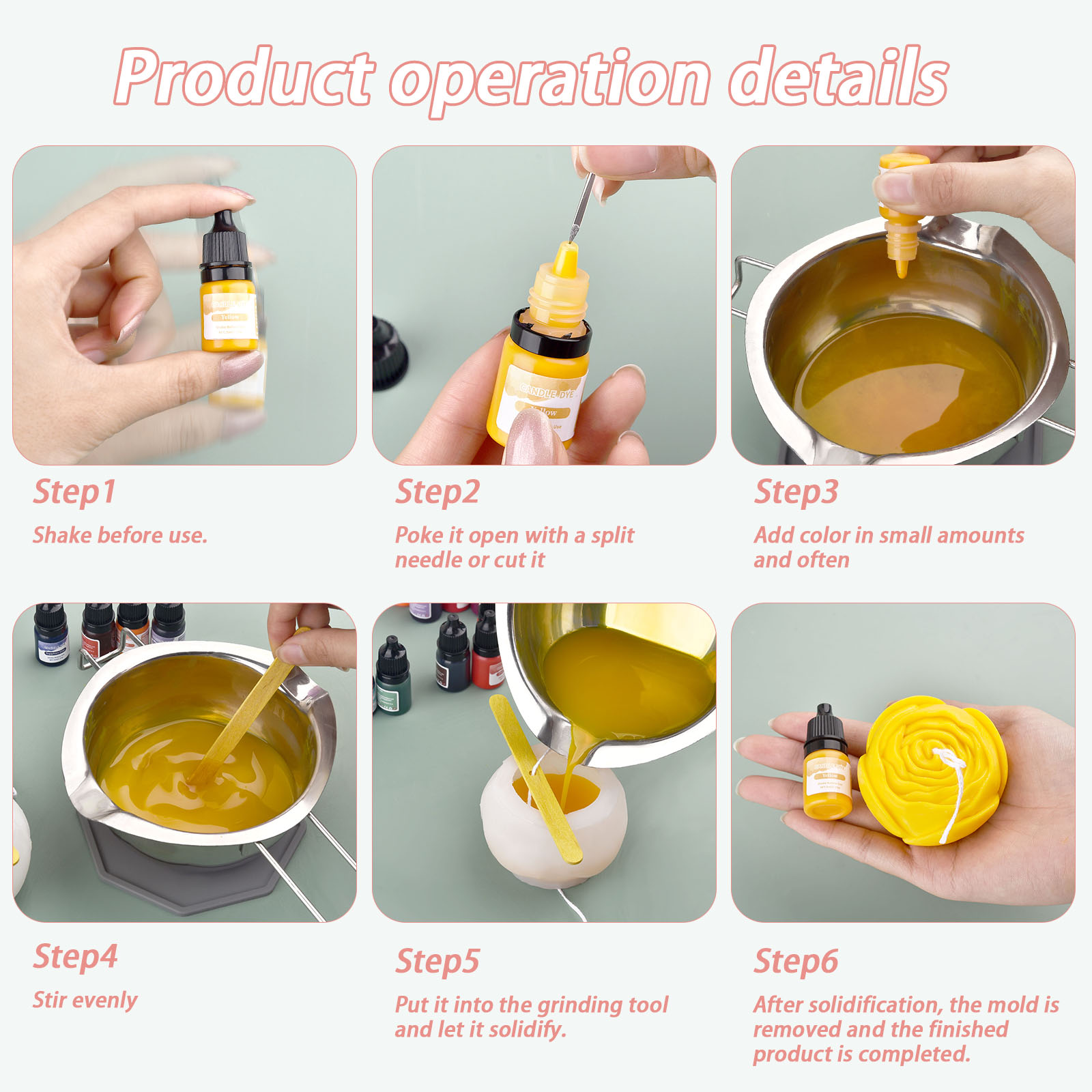 5ml/Bottle Candle Wax Pigment  - Soap Making Dye recensie en prijs