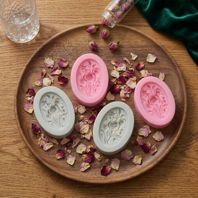4 Silicone mold with flower sh - Melt Pour Soap Base recensie en prijs