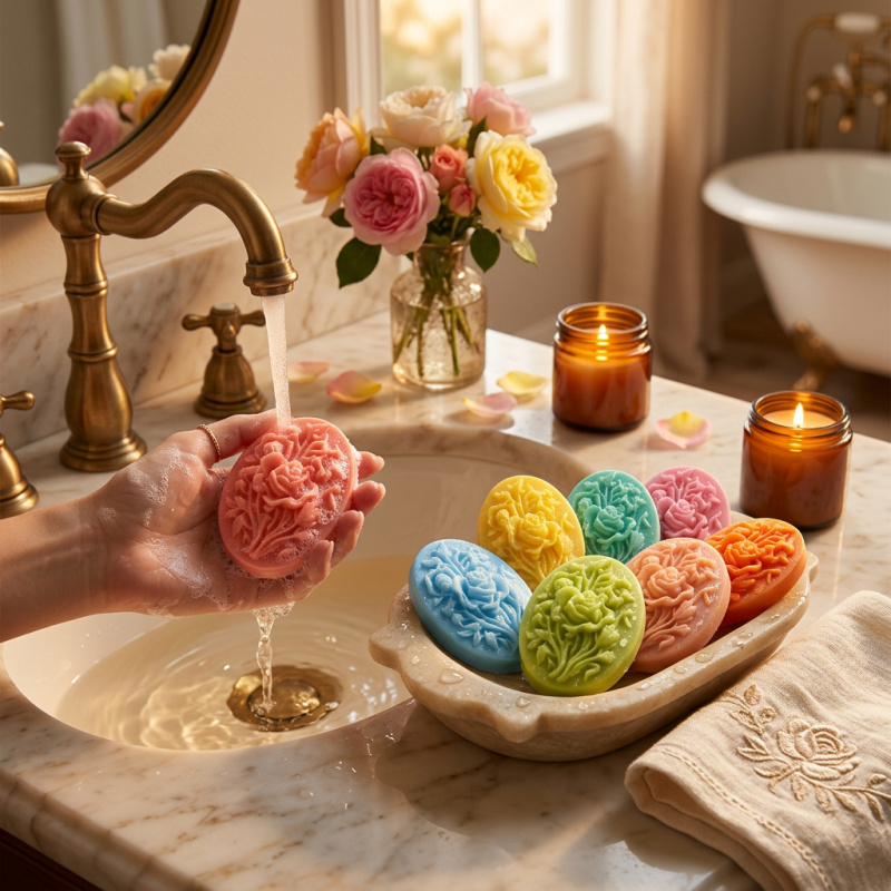 4 Silicone mold with flower sh - Melt Pour Soap Base recensie en prijs