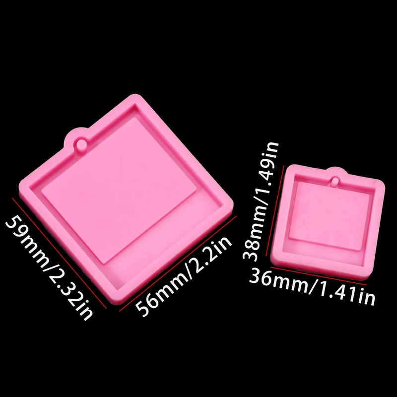 Photo Frame Epoxy Resin Keycha - Melt Pour Soap Base recensie en prijs