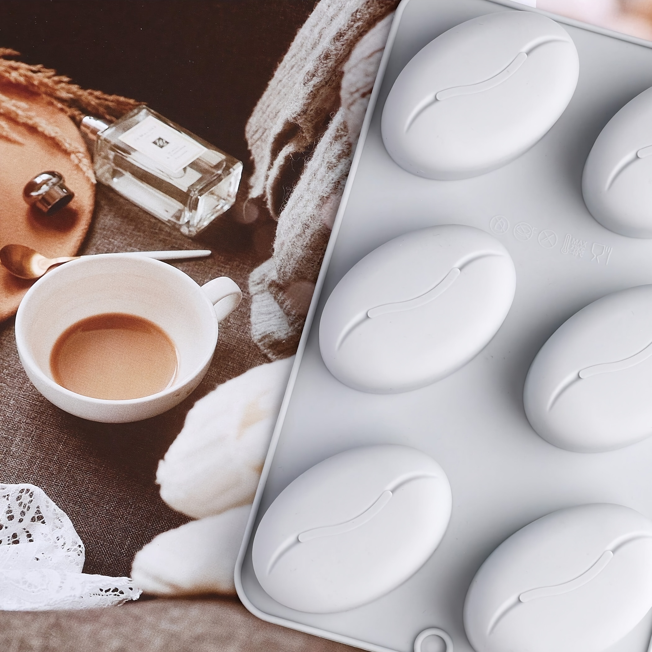 Silicone Mold for Coffee Beans - Soap Making Dye recensie en prijs